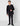 Boys teen black velvet jacket