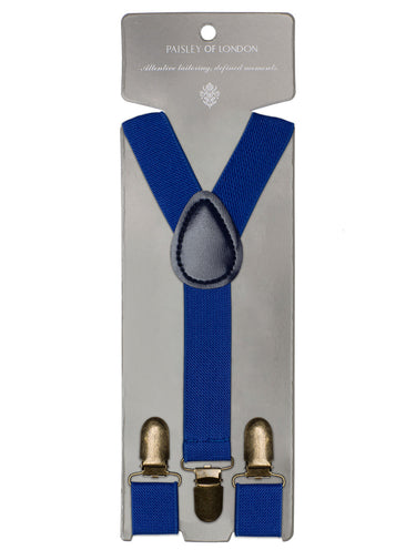Boys royal blue braces