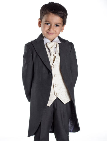 Boys grey tail suit