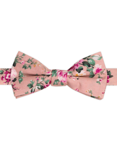 boys pink flower dickie bow