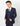 boys navy check suit