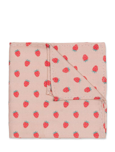 strawberry pink print hanky