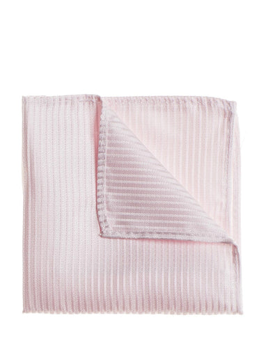 Striped pink pocket square