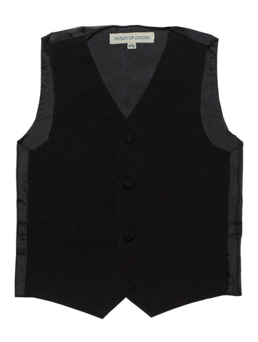 Boys black waistcoat