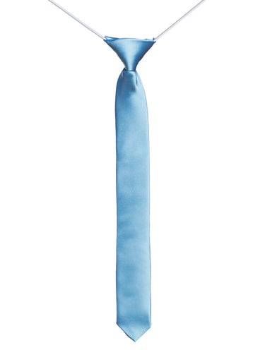 Boys sky blue skinny tie