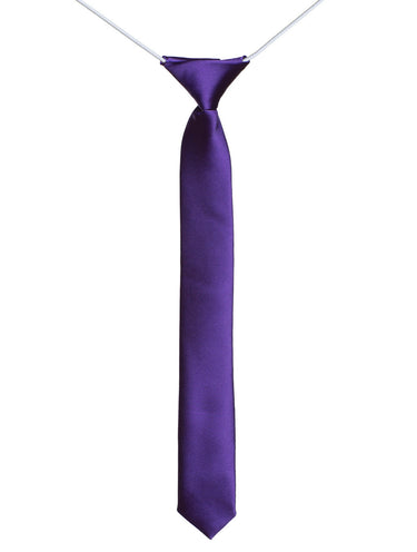 Boys purple skinny tie