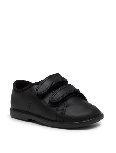 boys black leather shoes