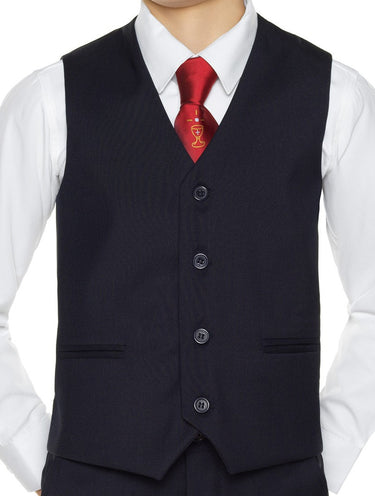 boys navy waistcoat