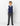 Boys Grey Suit with Navy Checked Waistcoat