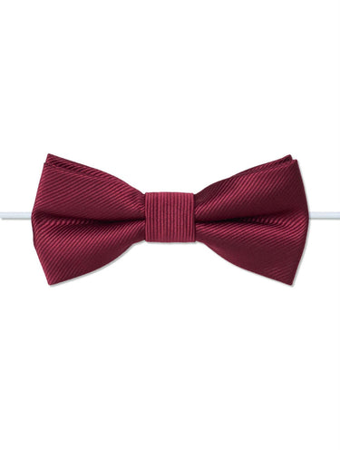 Boys elasticated burgundy bow tie