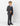 Boys Grey & Navy Checked Suit