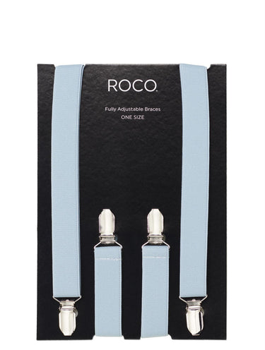 Boys light blue adjustable braces