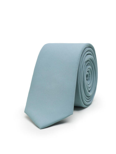 Boys skinny dusty sage tie