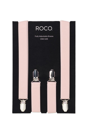 Boys blush pink adjustable braces