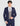 Boys navy and brown checked wedding suit