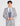 Boys grey and blue checked wedding suit