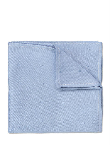 Boys dusky blue self dot hanky