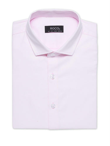 Boys short sleeve pink shirt