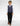 Navy grey waistcoat and black trouser set