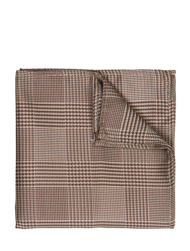 boys brown plaid hanky