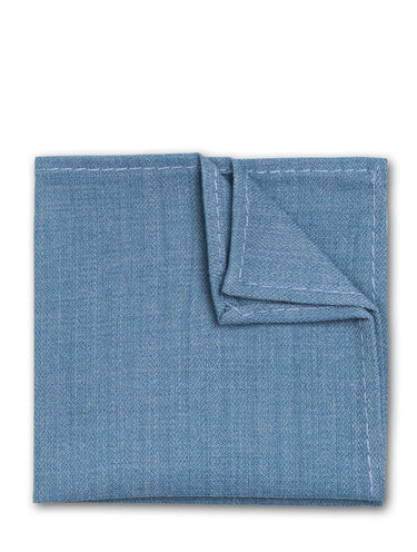Boys dusky blue pocket square