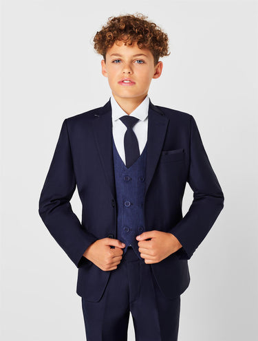 Boys navy wedding suit