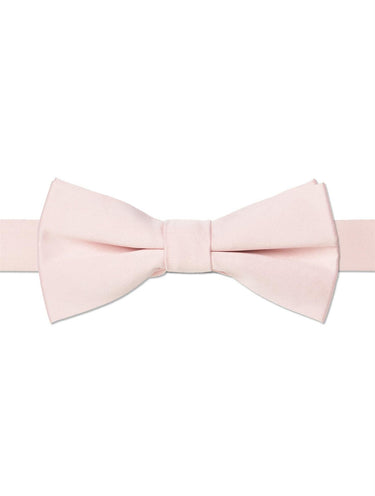 Blush pink banded dickie bow