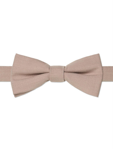 Boys stone beige banded bow tie