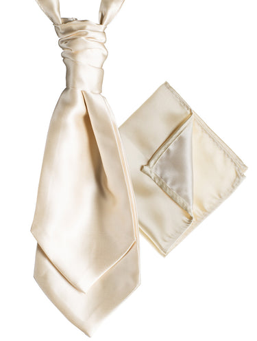 Ivory cravat and hanky