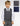 Boys check waistcoat and grey trouser set