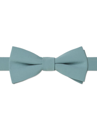 Boys banded dusty sage bow tie