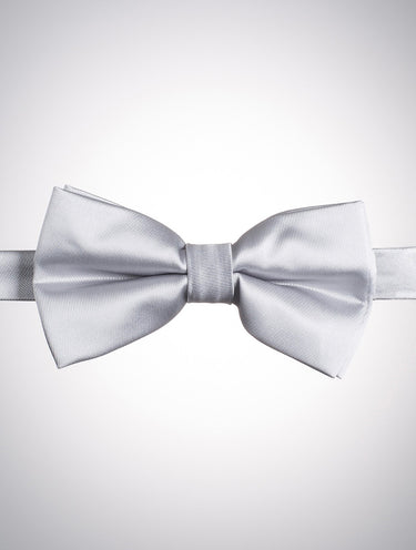 Boys silver dickie bow