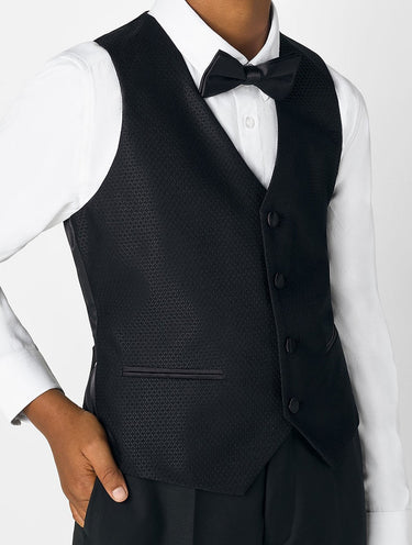 boys black waistcoat