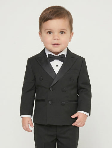 Baby boys black tuxedo suit