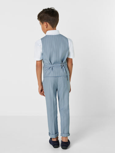 Kids blue waistcoat suit