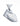 Boys silver elasticated tie