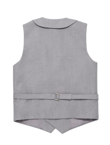 Boys grey double breasted waistcoat