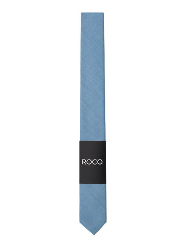 Boys full length skinny blue tie