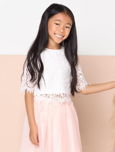 Girsl two piece midi skirt set