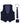 Navy checked waistcoat