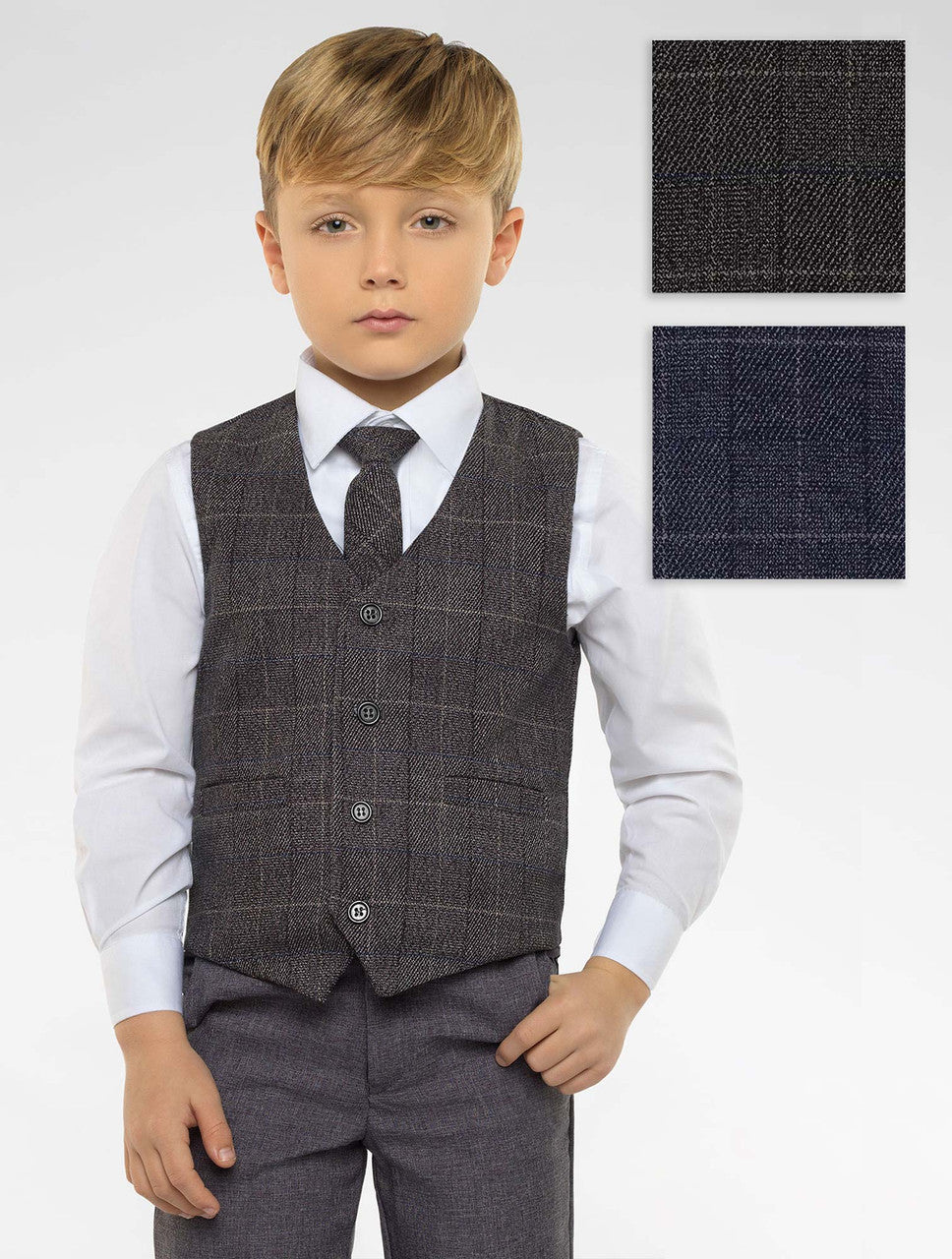 tweed waistcoat grey trouser set Benedict