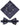 Boys navy banded bow tie and hanky set - Bug