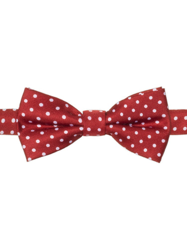 kids spotty red dickie-bow