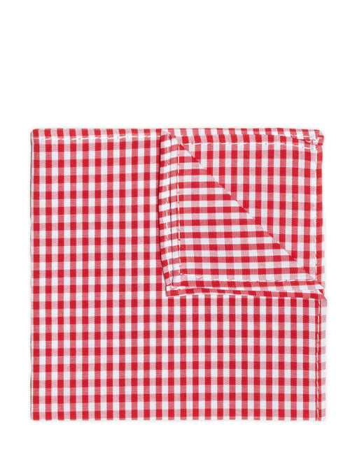 boys red gingham hanky