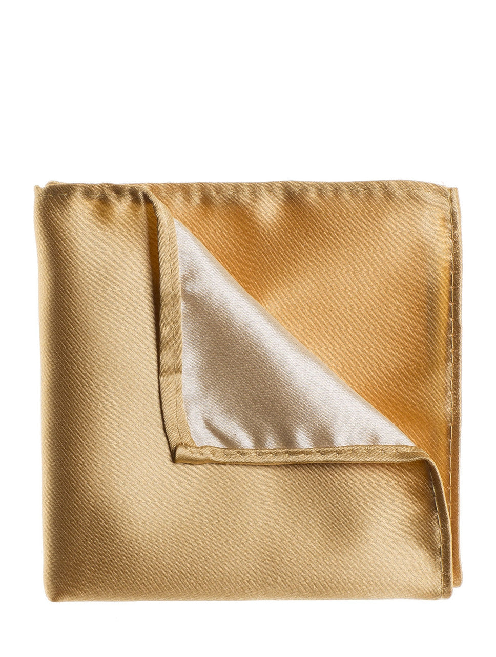 Plain gold pocket square