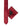 Boys red skinny tie