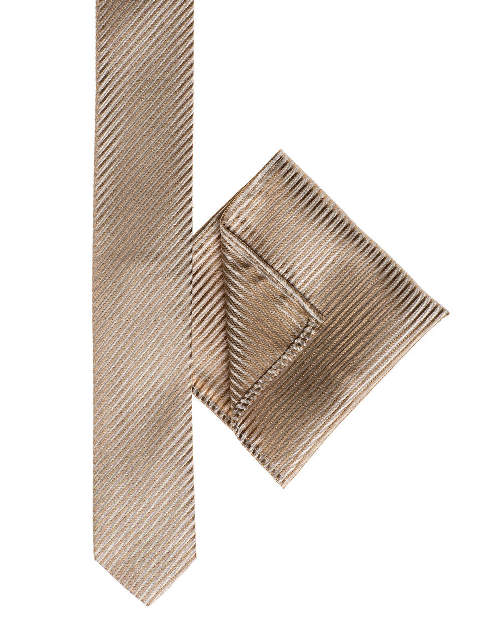 stripe pocket handkerchief skinny tie set
