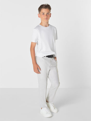 Boys white t-shirt for suits