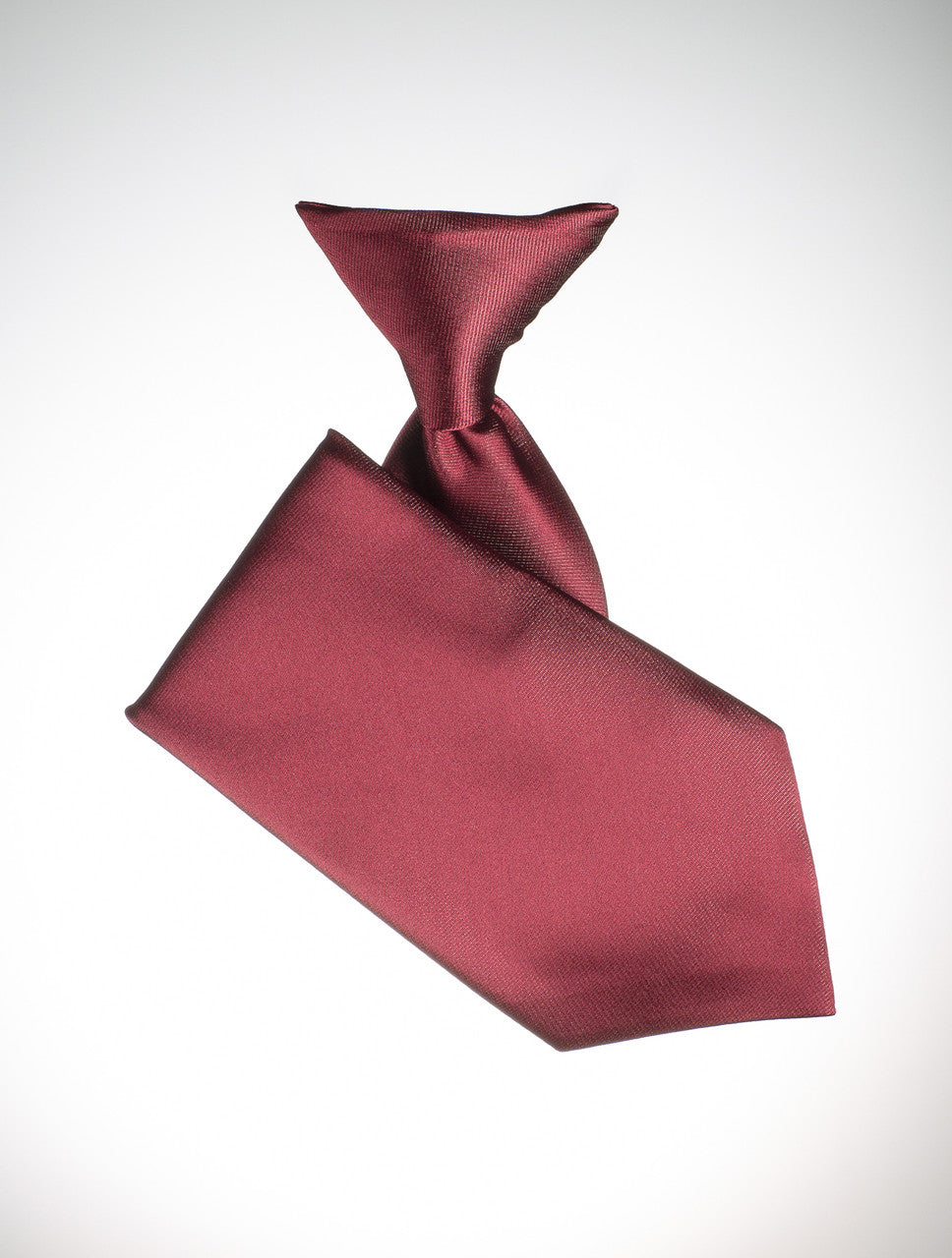 Elasticated burgundy tie