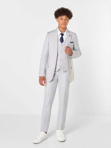 Stone grey prom suit for boys